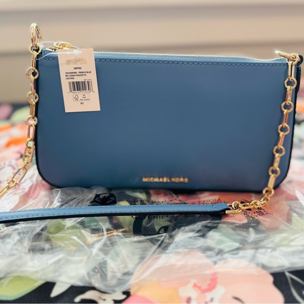 NWT Michael Kors Blue Crossbody Bag